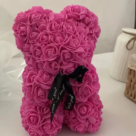 NWT Boutique "Just For You' Rose Bears Blood Red or Rose Red - Picture 3 of 9